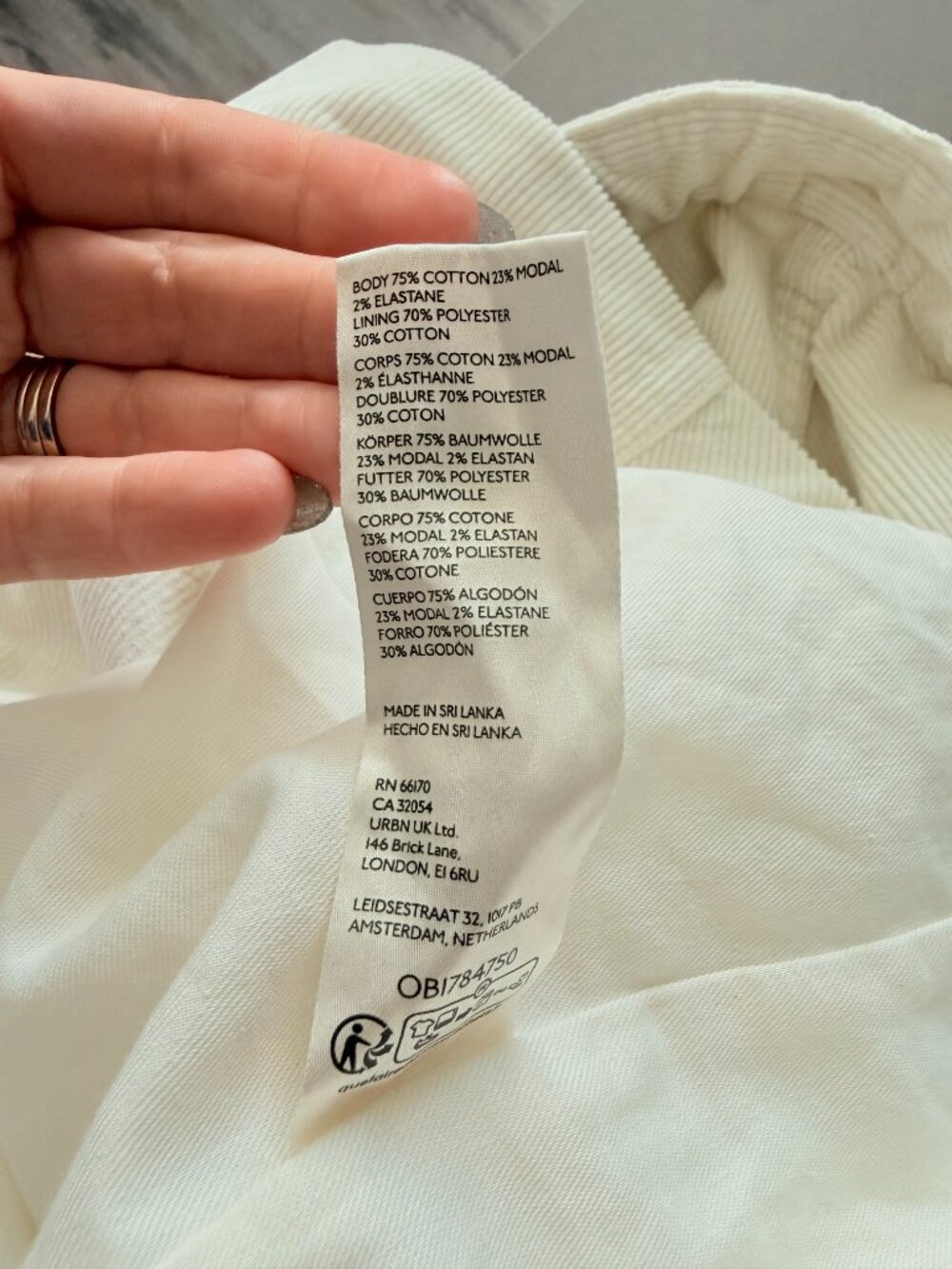 Anthropologie Pilcro and the Letterpress Strapless Corduroy Midi Dress Cream NEW - Picture 4 of 4